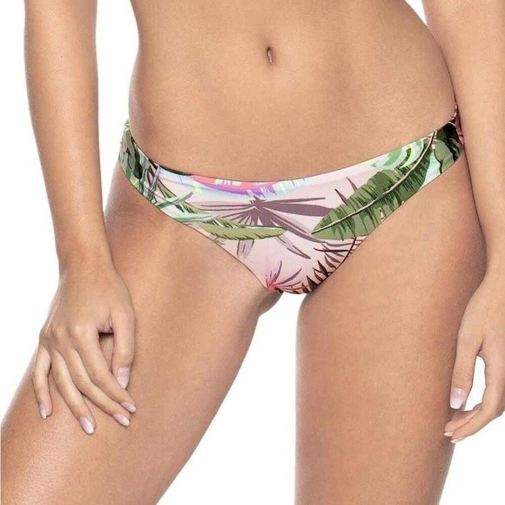 NWT PQ Swim Bahamas Basic Ruched Teeny Cut Bikini Bottoms Size Medium PILYQ NEW